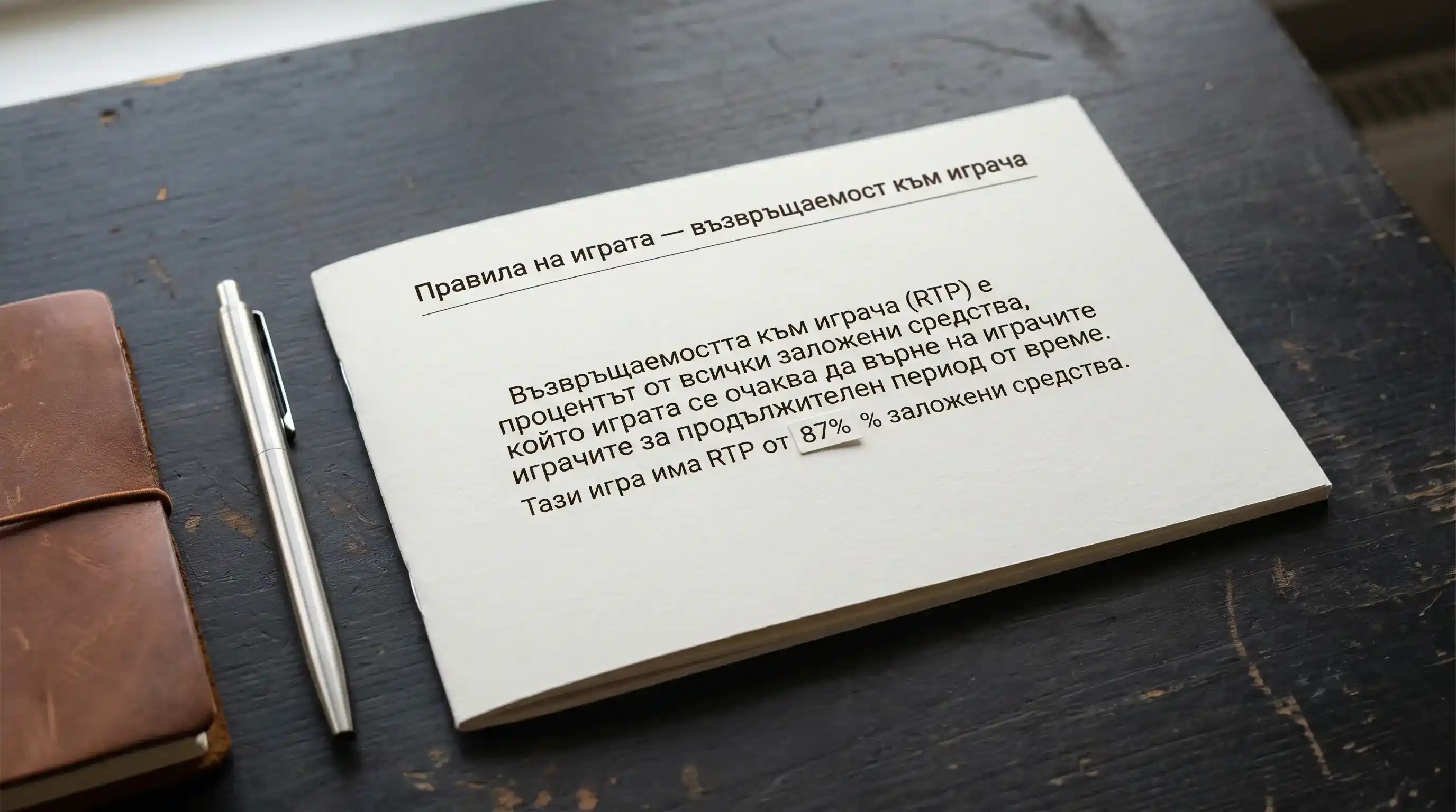 Страница с правилата на букмейкър, която описва RTP стойностите за виртуални коне