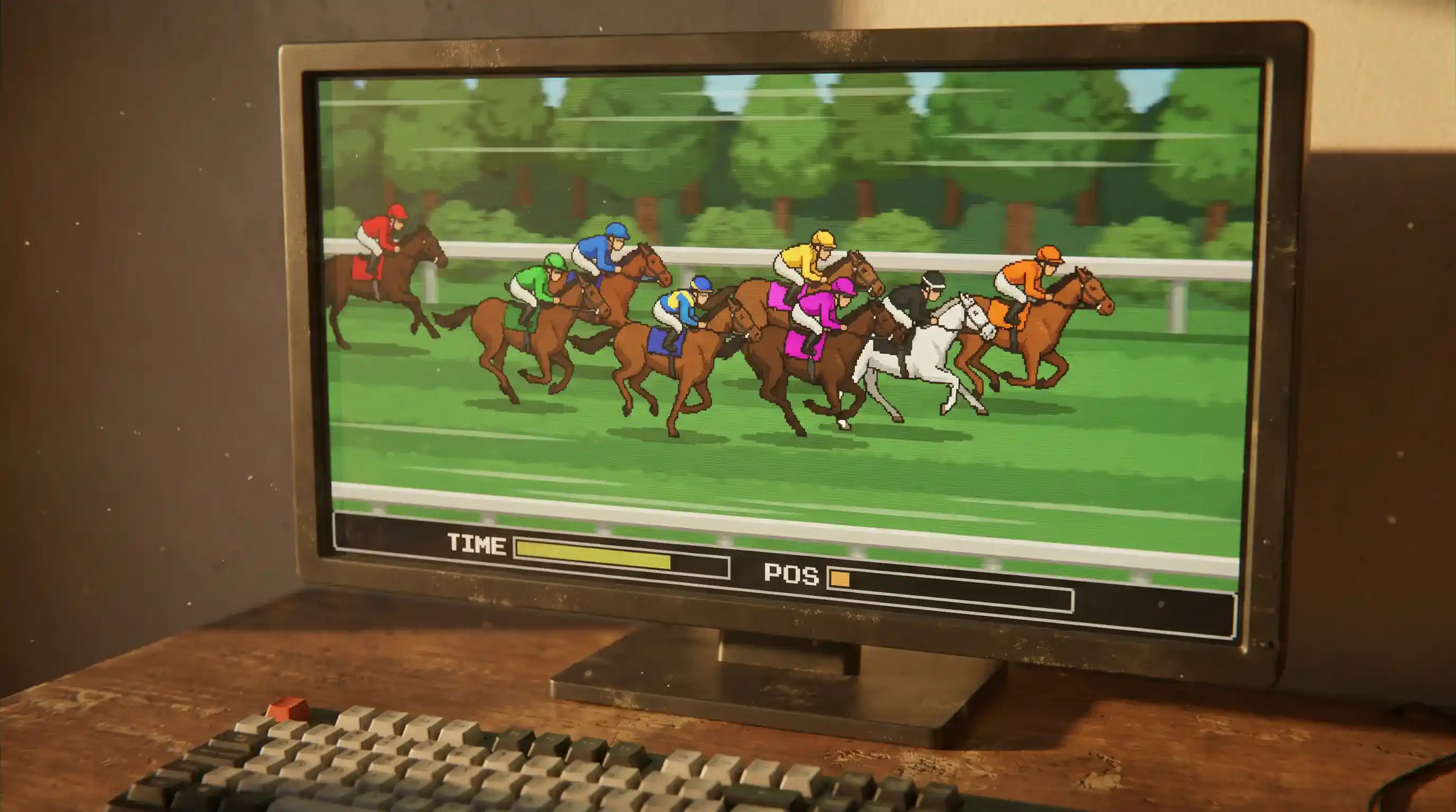 2D рендеринг на виртуална конна гонка във V-Play Horses